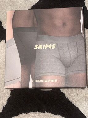 SKIMS Men's 3" Inseam Boxer Briefs - Gray 5X